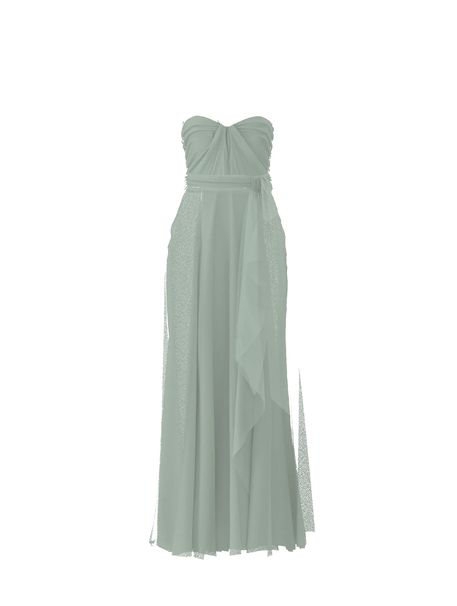 Bodice(Cerisa), Skirt(Jaycie),Belt(Sash), sage sold by Amsale