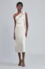 P393S - One-Shoulder Bow Dress - Cobalt sold by Amsale