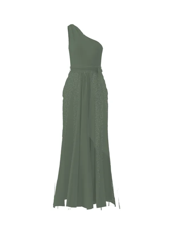 Bodice(Laurie), Skirt(Justine),Belt(Sash), olive sold by Amsale