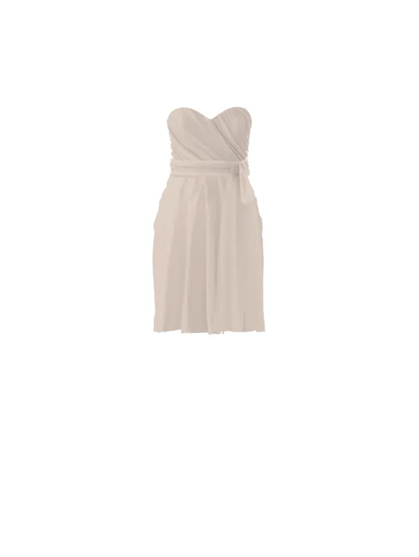 Bodice(Jaycie), Skirt(Carla),Belt(Sash), fawn sold by Amsale