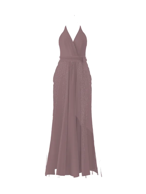 Bodice(Carmelle), Skirt(Justine),Belt(Sash), mauve sold by Amsale
