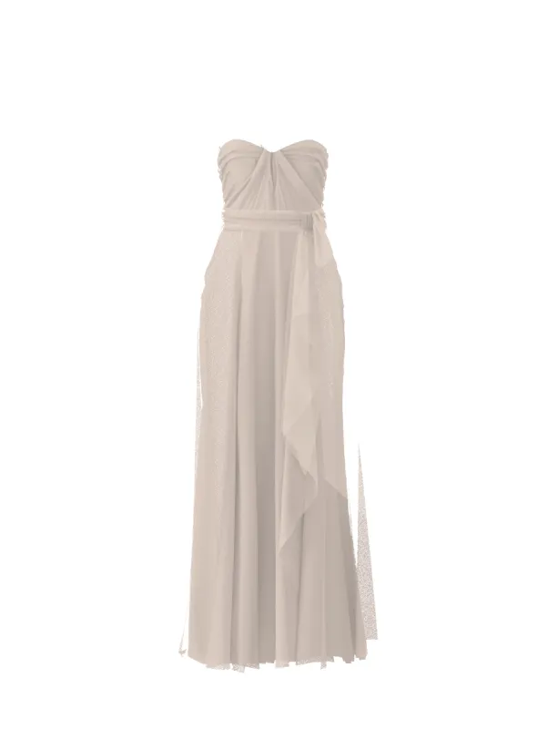 Bodice(Cerisa), Skirt(Jaycie),Belt(Sash), fawn sold by Amsale