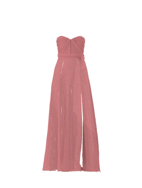Bodice(Cerisa), Skirt(Arabella),Belt(Sash), rose sold by Amsale