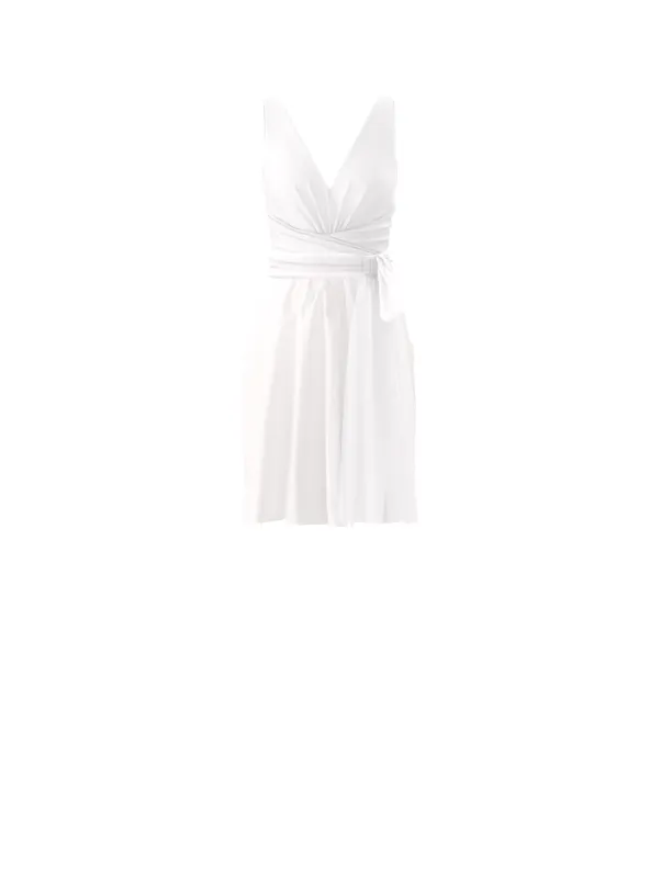Bodice(Justine), Skirt(Carla),Belt(Sash), white sold by Amsale