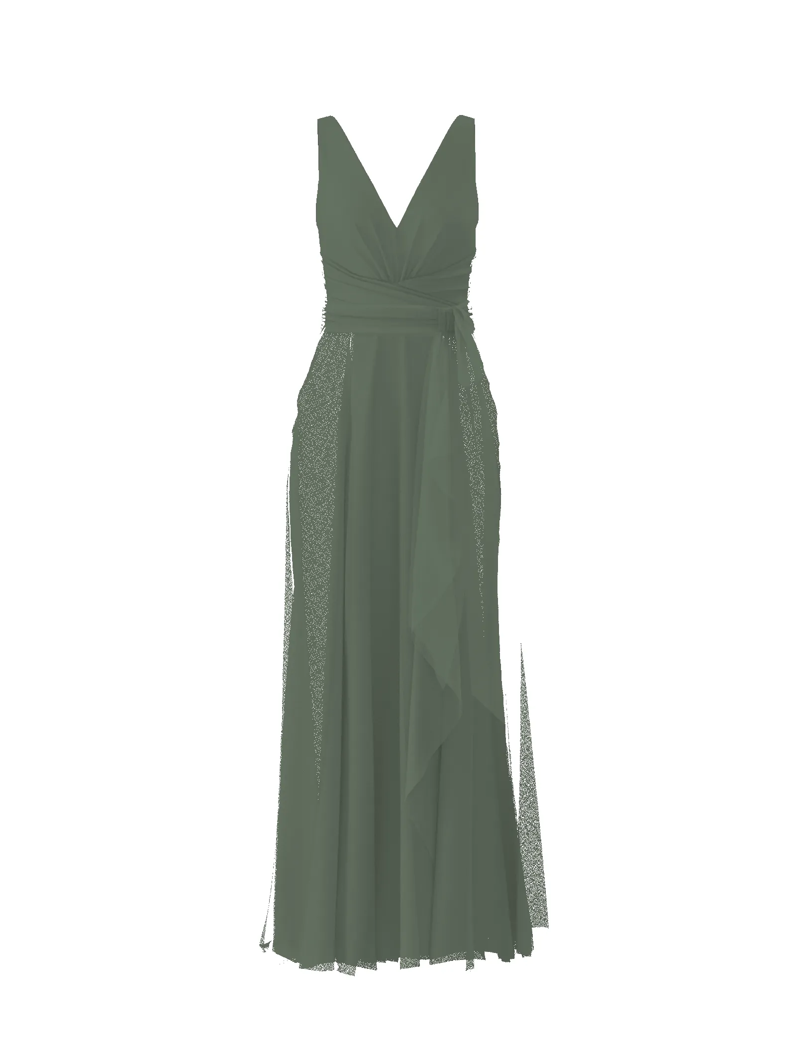 Bodice(Justine), Skirt(Jaycie),Belt(Sash), olive sold by Amsale