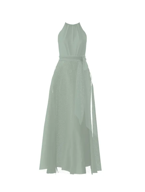 Bodice(Kyra), Skirt(Cerisa),Belt(Sash), sage sold by Amsale