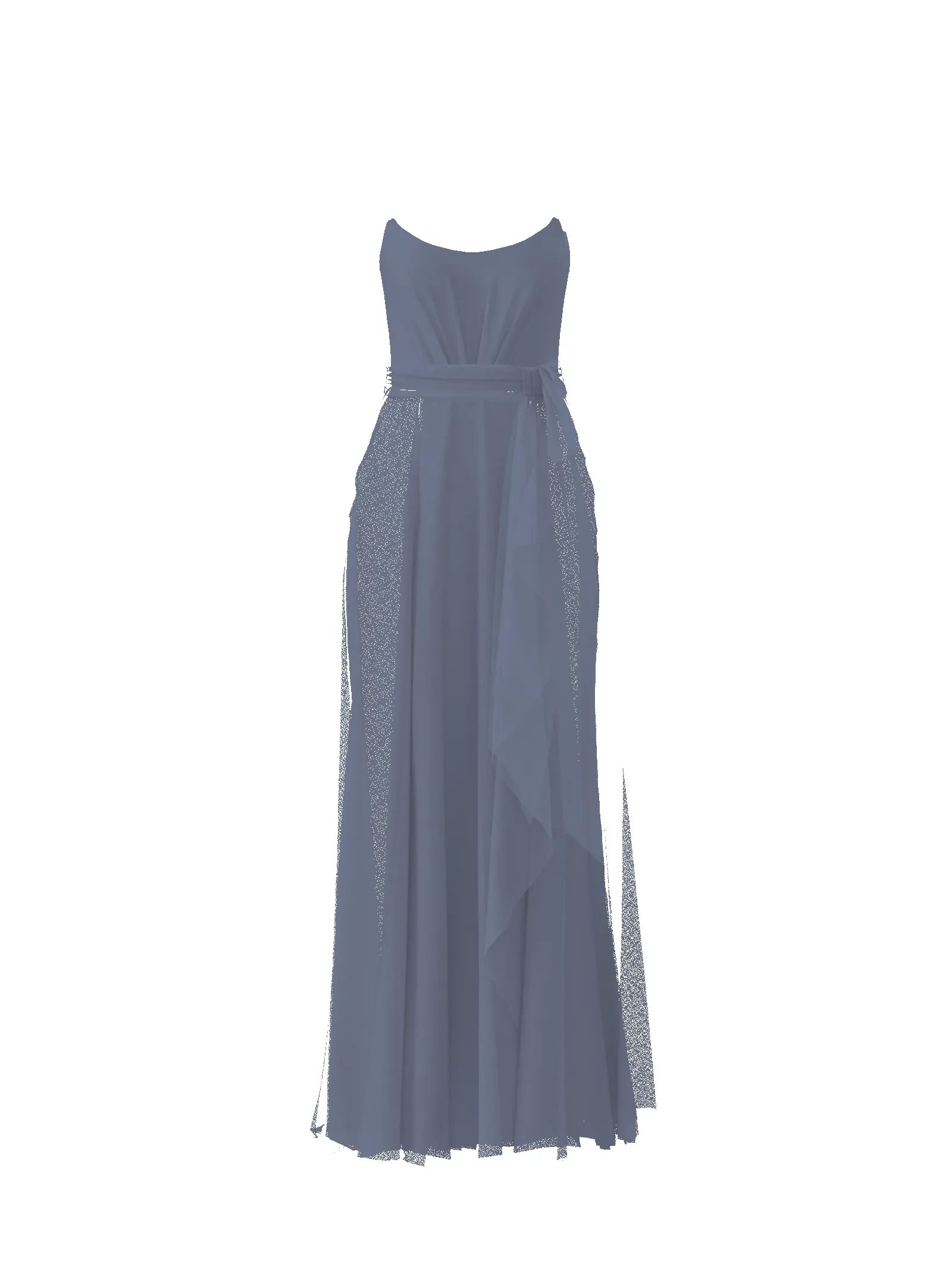 Bodice(Campbell), Skirt(Jaycie),Belt(Sash), slate sold by Amsale