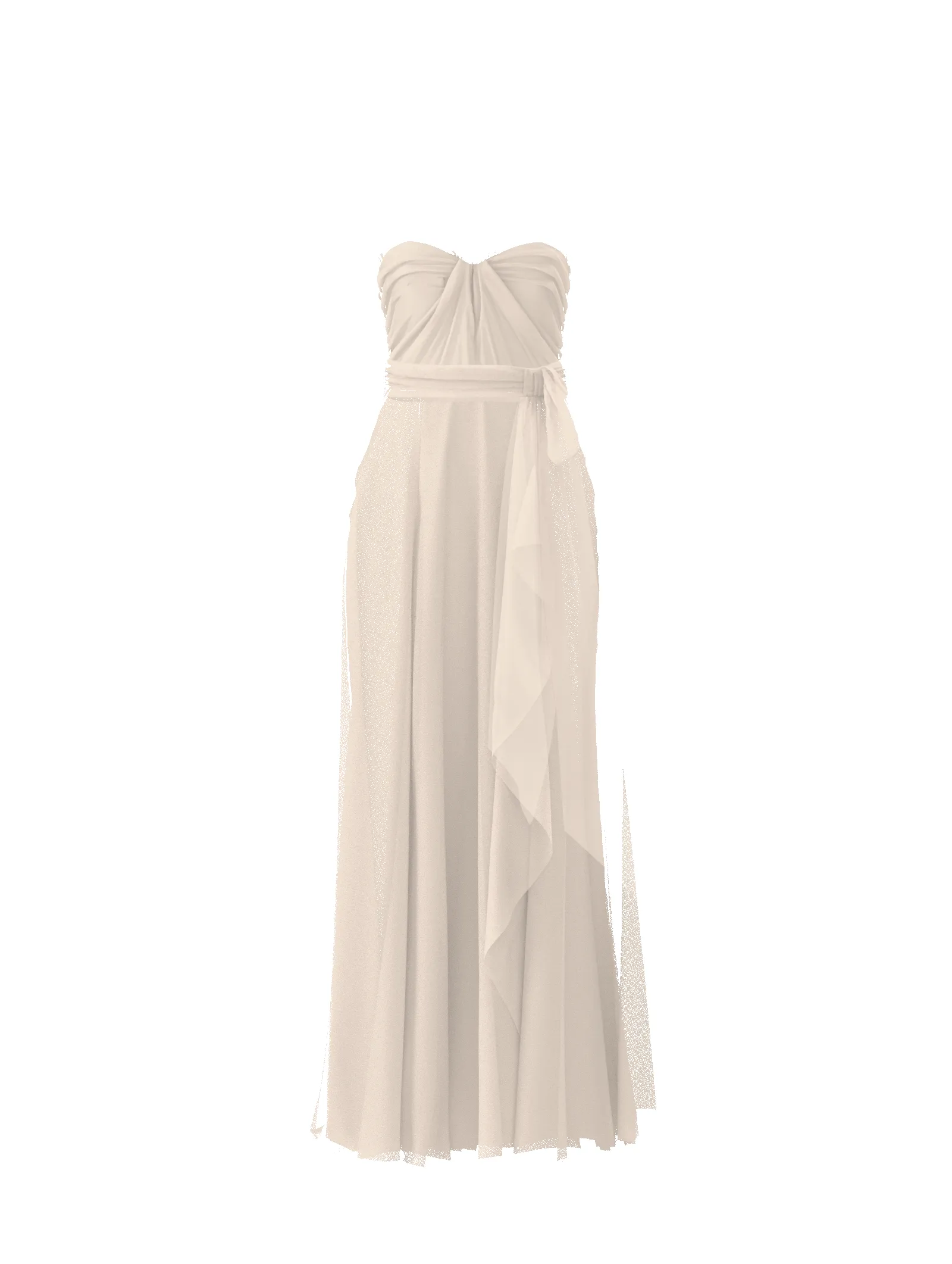 Bodice(Cerisa), Skirt(Jaycie),Belt(Sash), cream sold by Amsale