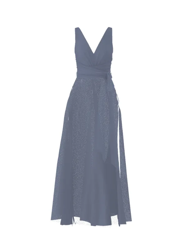 Bodice(Justine), Skirt(Cerisa),Belt(Sash), slate sold by Amsale