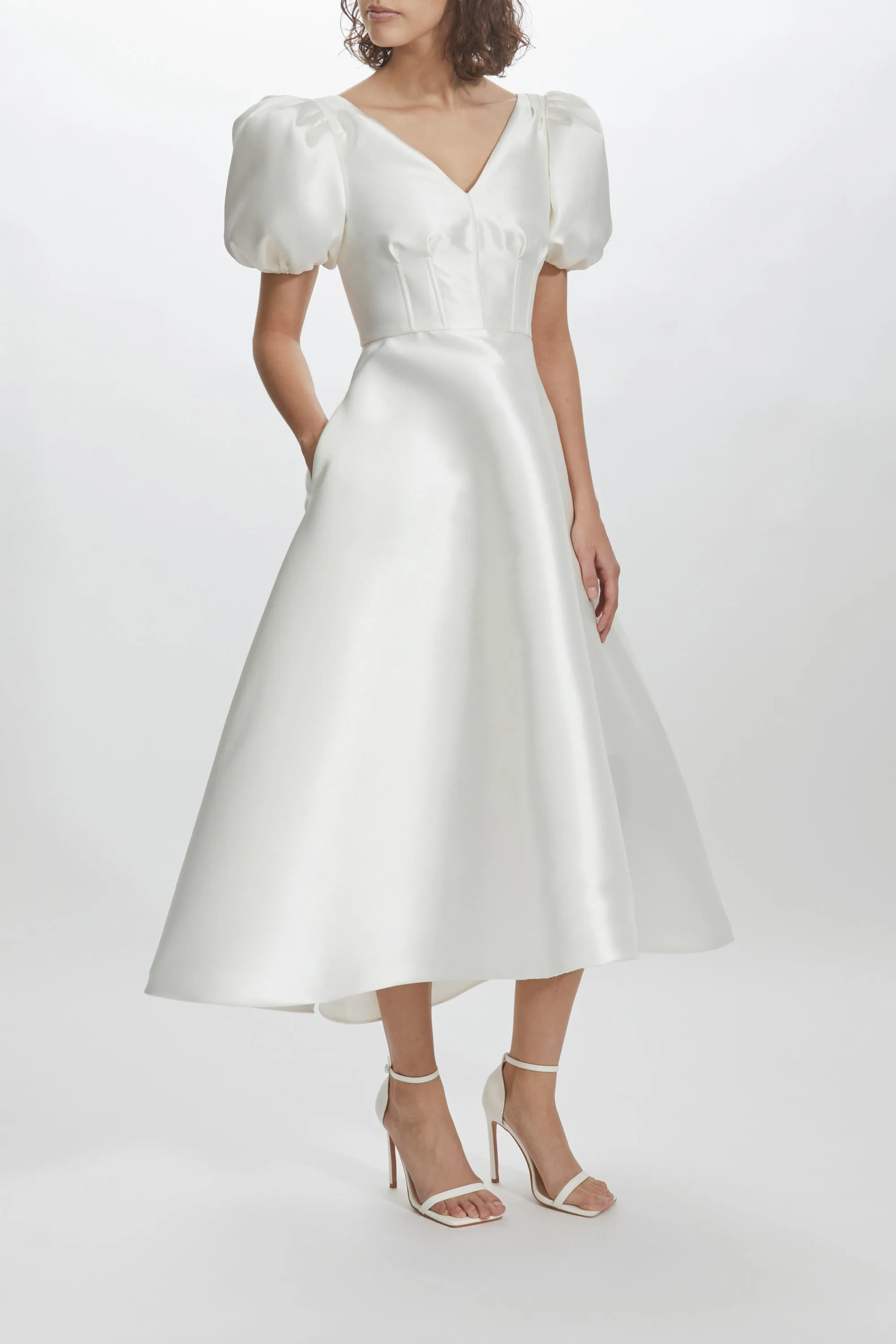 LW209 - Mikado A-Line Dress sold by Amsale product image thumbnail 3