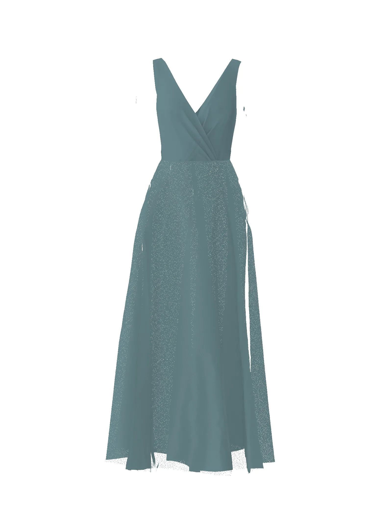 Bodice(Ava), Skirt(Cerisa), teal sold by Amsale