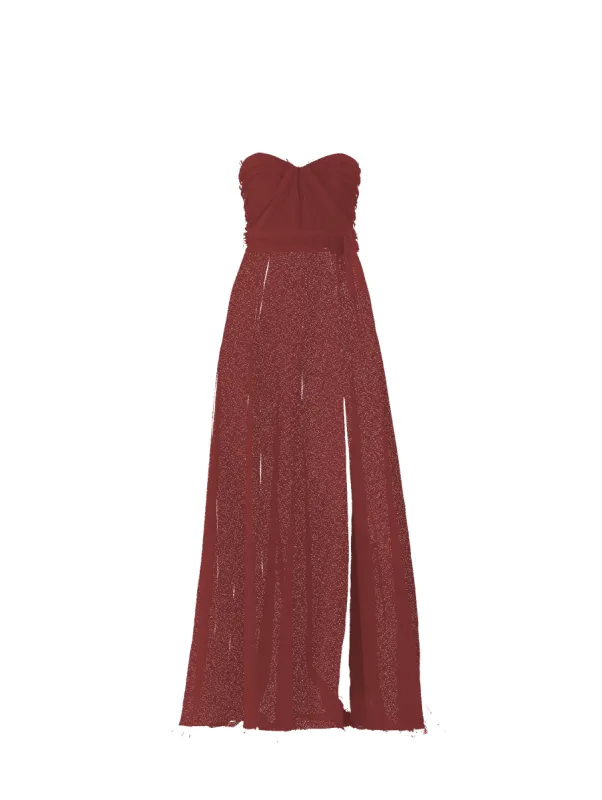 Bodice(Cerisa), Skirt(Arabella),Belt(Sash), cayenne sold by Amsale