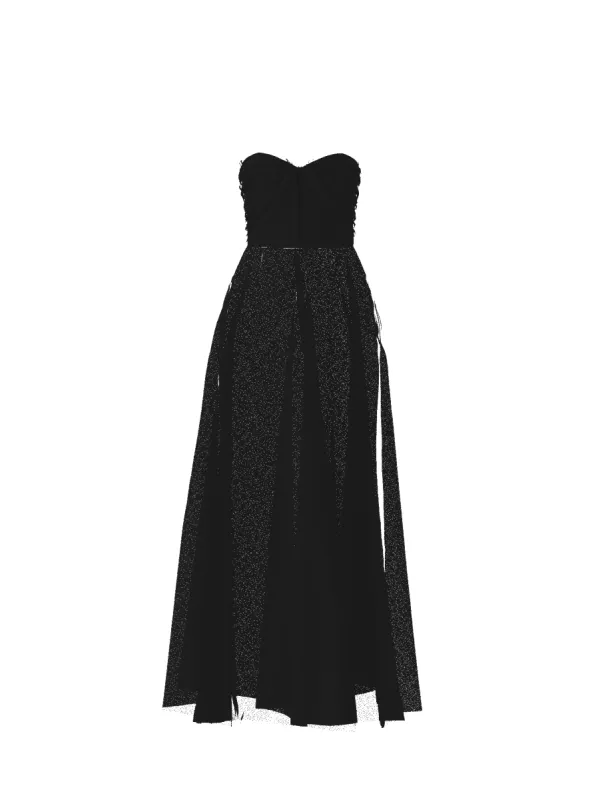 Bodice(Cerisa), Skirt(Cerisa), black sold by Amsale
