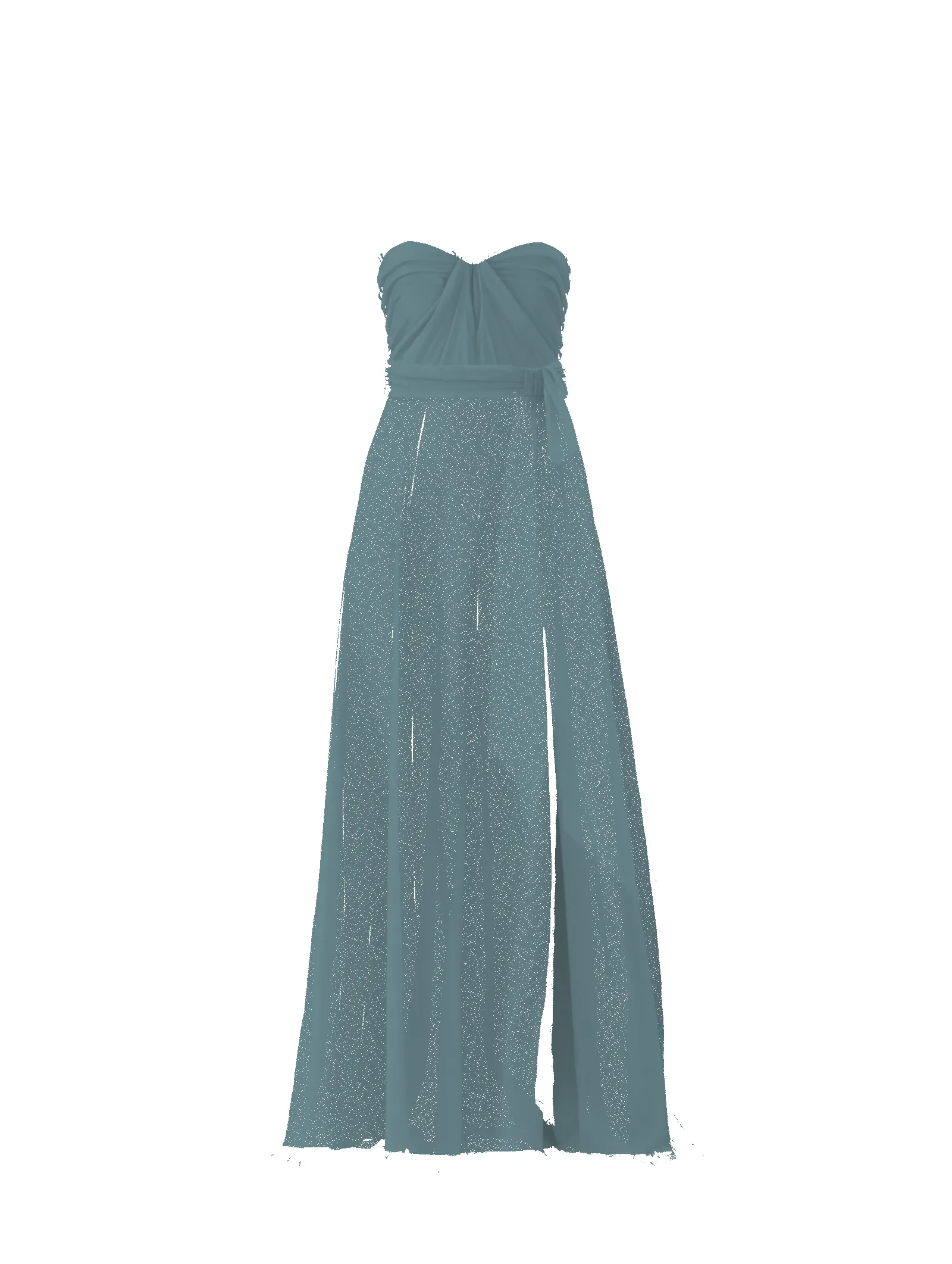 Bodice(Cerisa), Skirt(Arabella),Belt(Sash), teal sold by Amsale