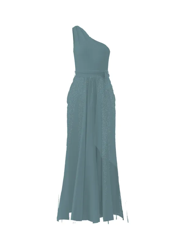 Bodice(Laurie), Skirt(Justine),Belt(Sash), teal sold by Amsale