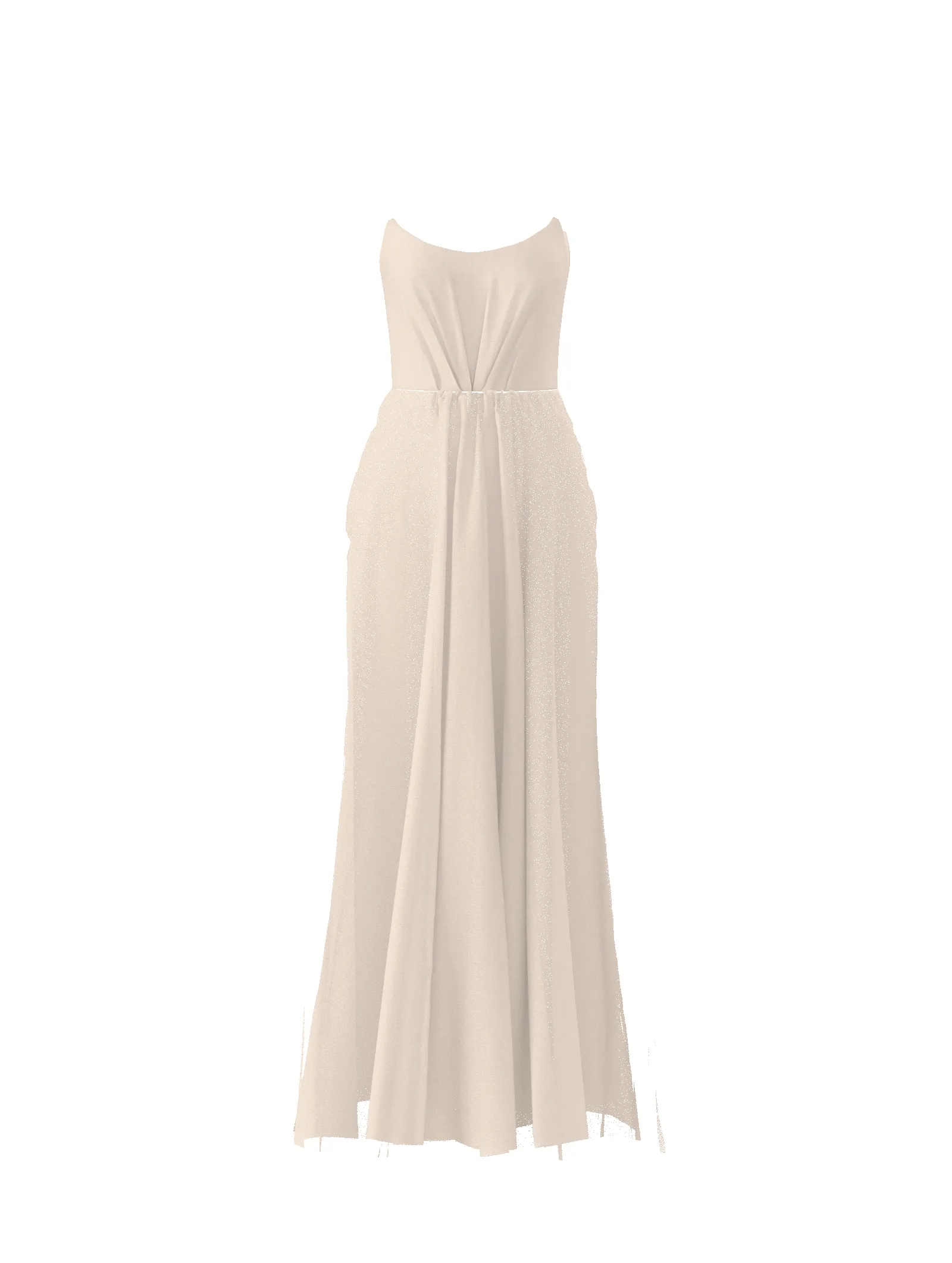 Bodice(Campbell), Skirt(Justine), cream sold by Amsale