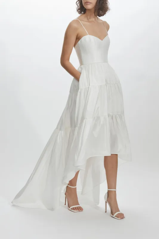 LW213 - Taffeta Sweetheart Dress made by Amsale