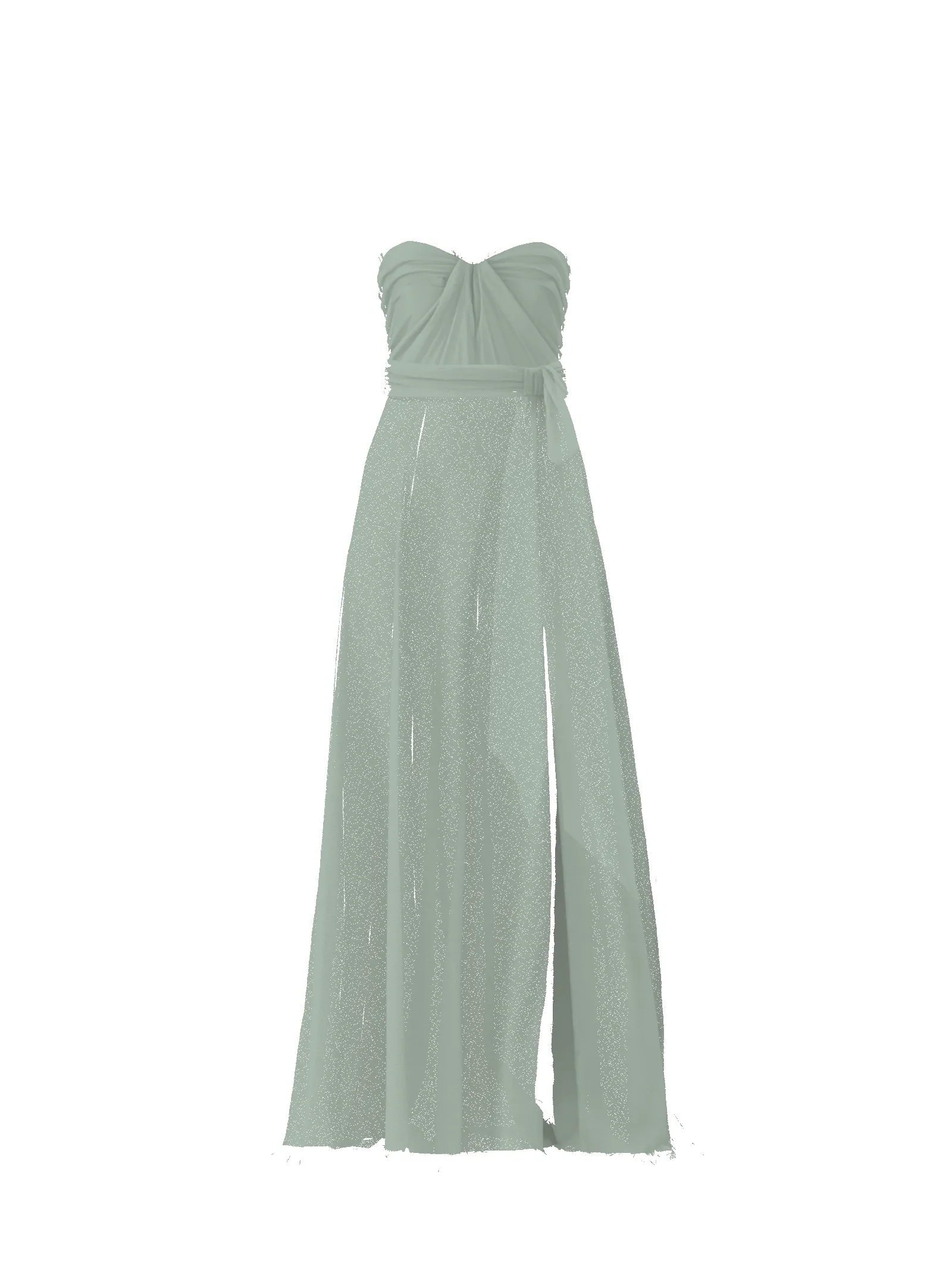 Bodice(Cerisa), Skirt(Arabella),Belt(Sash), sage sold by Amsale