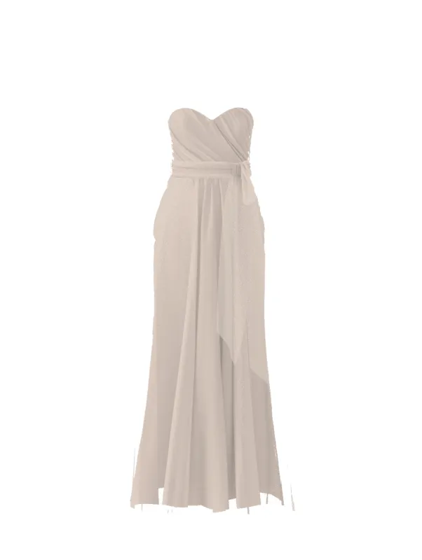 Bodice(Jaycie), Skirt(Justine),Belt(Sash), fawn sold by Amsale