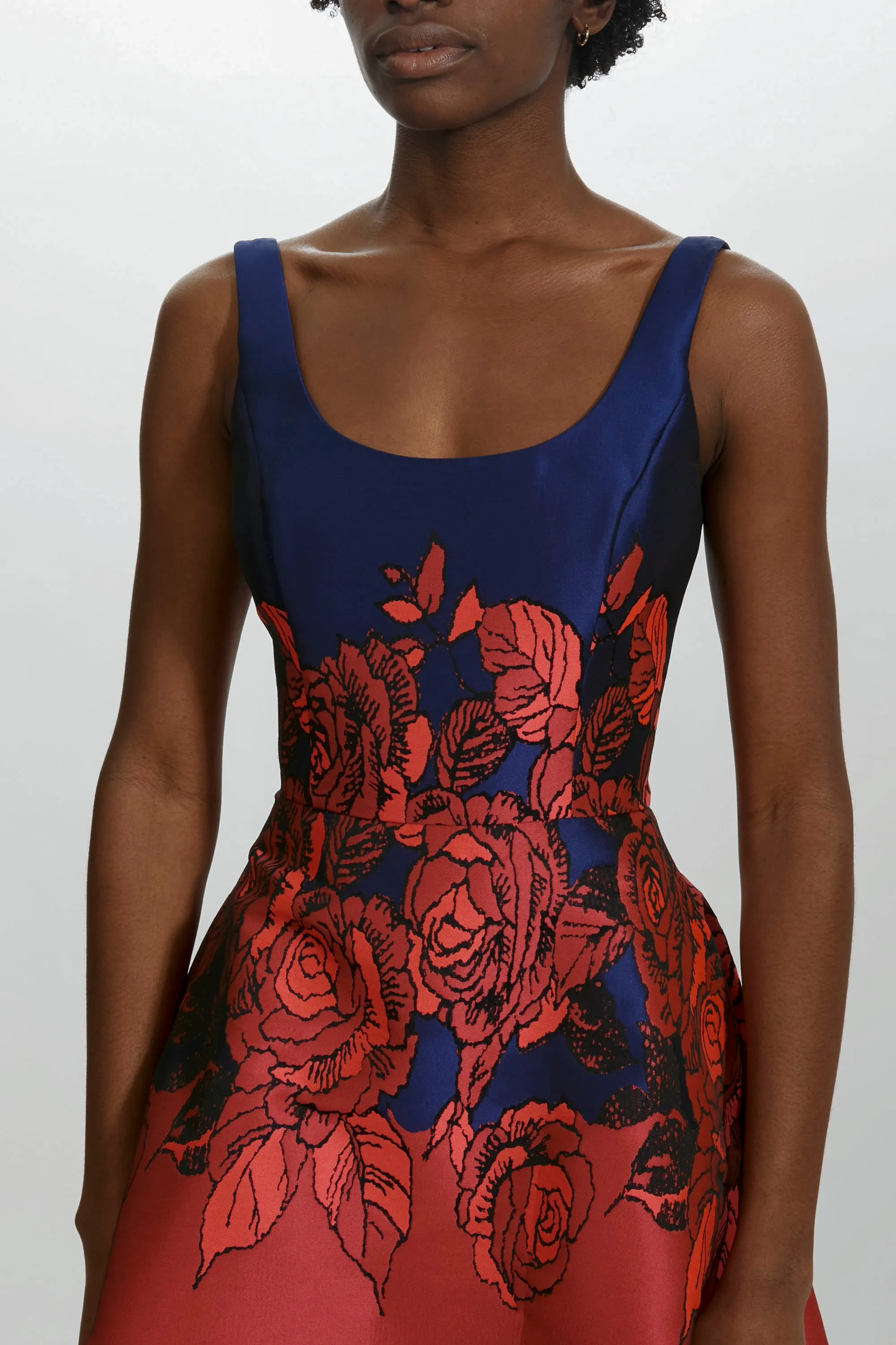 Floral Soft Mikado Dress sold by Amsale product image thumbnail 2