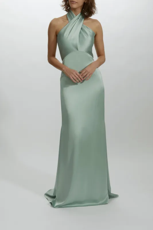 Crisscross Halter Gown sold by Amsale