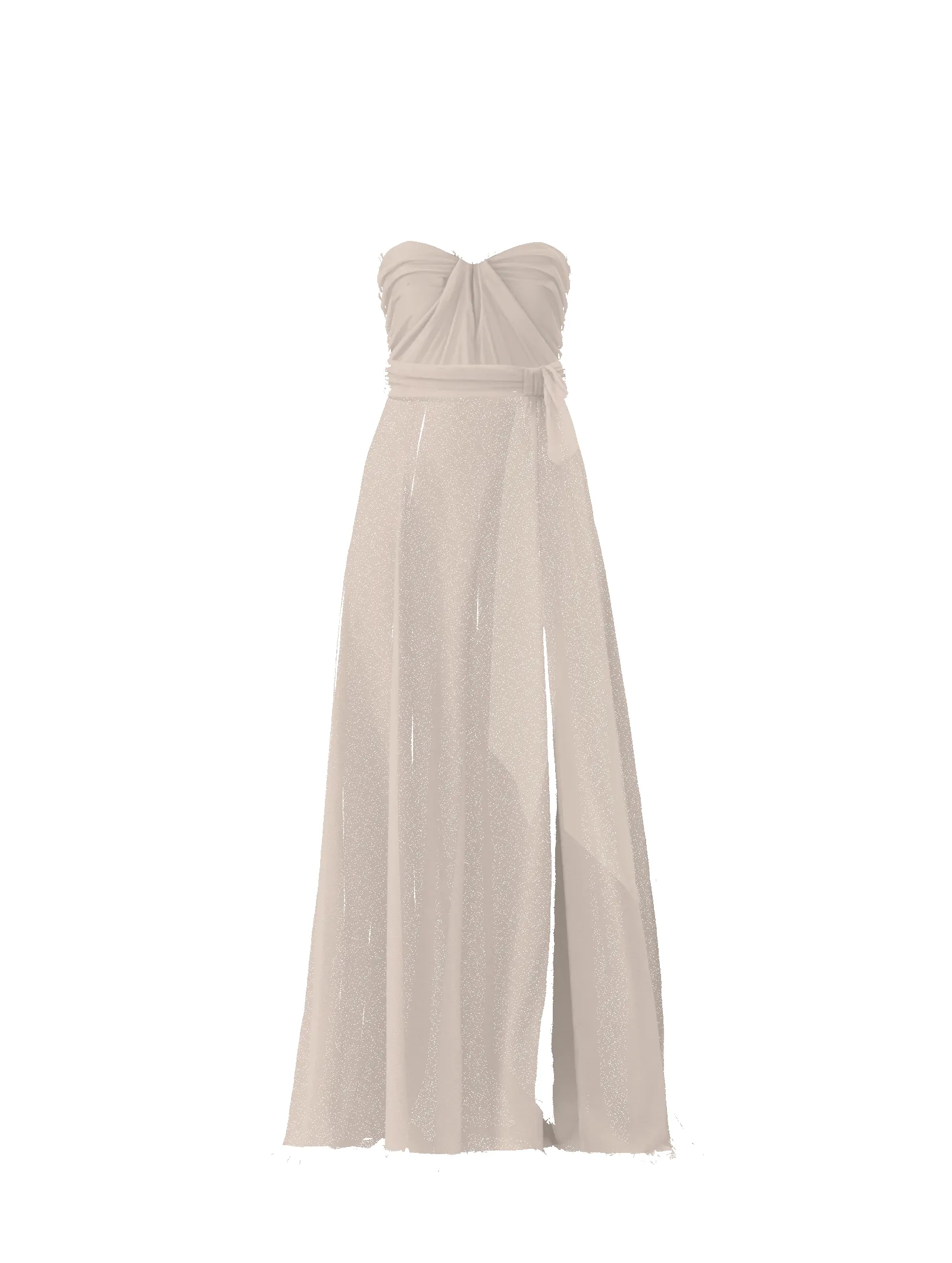 Bodice(Cerisa), Skirt(Arabella),Belt(Sash), fawn sold by Amsale