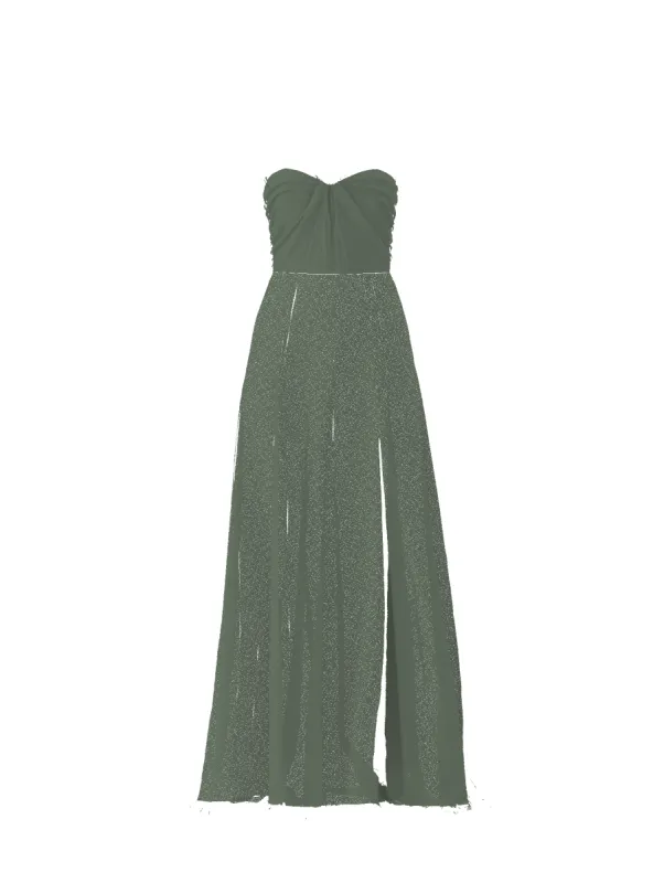 Bodice(Cerisa), Skirt(Arabella), olive sold by Amsale