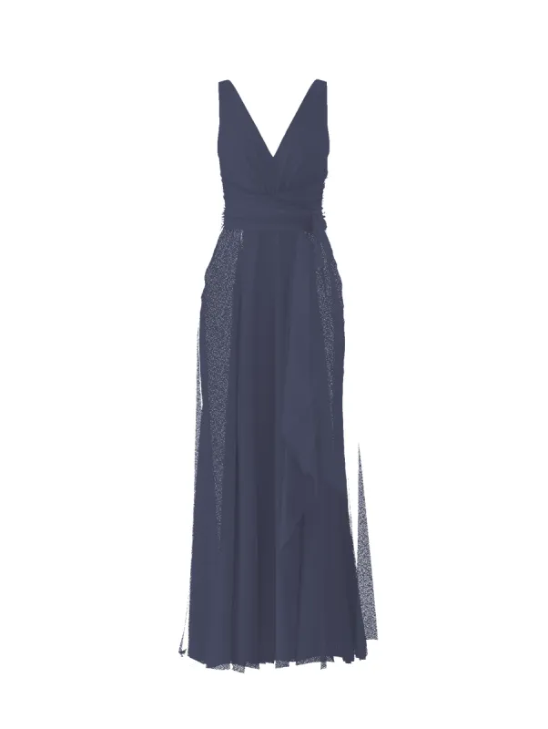 Bodice(Justine), Skirt(Jaycie),Belt(Sash), blue-steel sold by Amsale