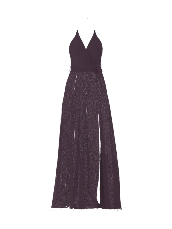 Bodice(Carmelle), Skirt(Arabella),Belt(Sash), plum sold by Amsale