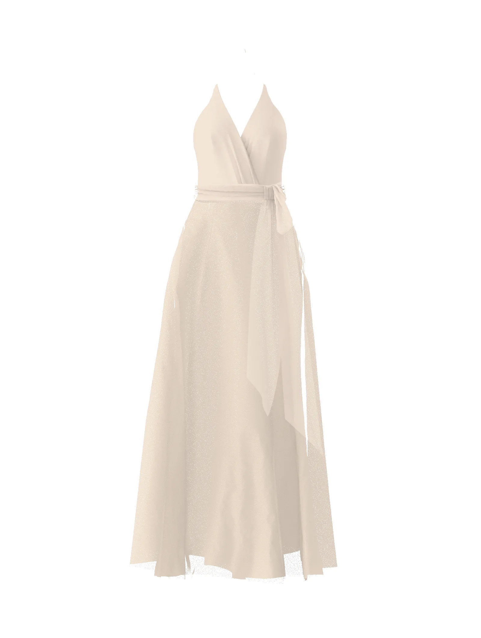 Bodice(Carmelle), Skirt(Cerisa),Belt(Sash), cream sold by Amsale