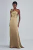 P395S - One-Shoulder Bow Gown - Rose sold by Amsale
