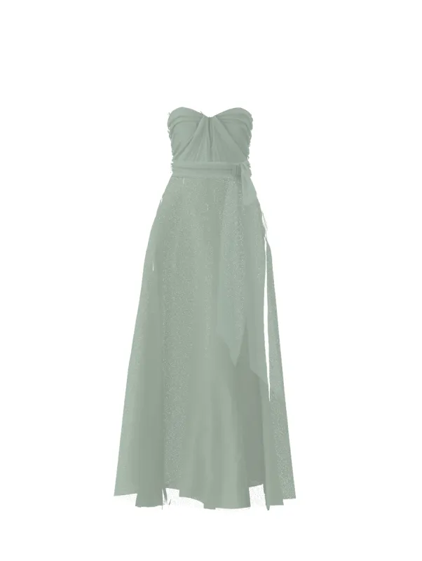 Bodice(Cerisa), Skirt(Cerisa),Belt(Sash), sage sold by Amsale