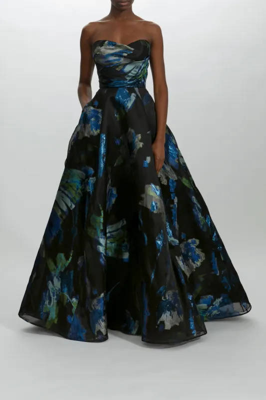 P478J - Metallic Jacquard Ball Gown sold by Amsale