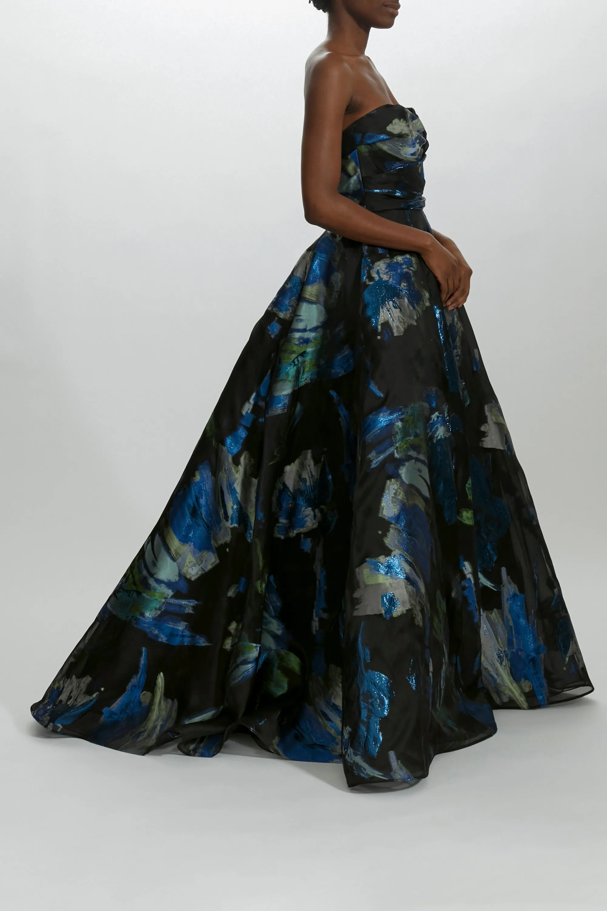 P478J - Metallic Jacquard Ball Gown sold by Amsale product image thumbnail 3