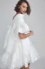 LW198 - Rose Fil-Coupe Trapeze Dress - Ivory sold by Amsale