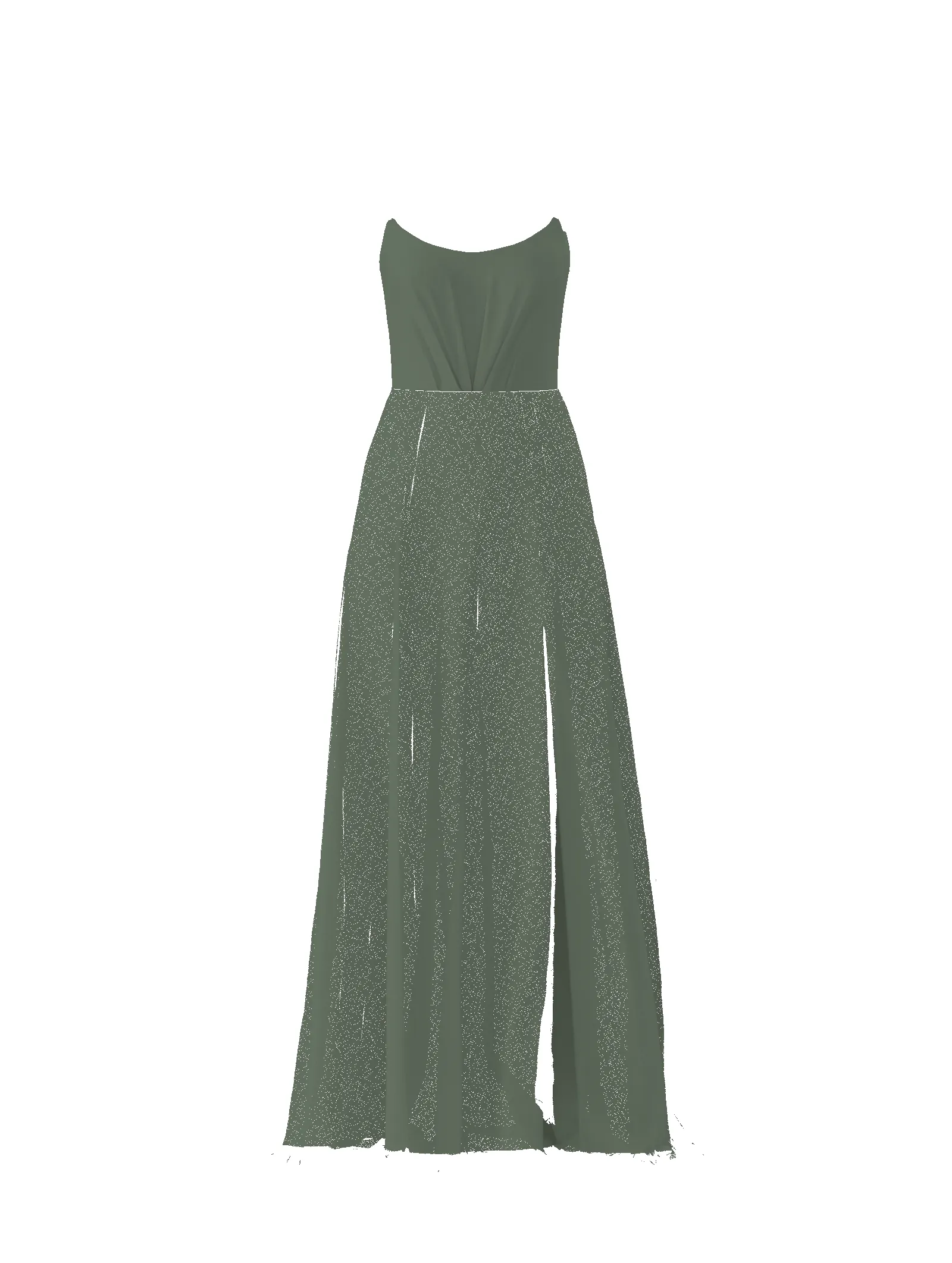 Bodice(Campbell), Skirt(Arabella), olive sold by Amsale