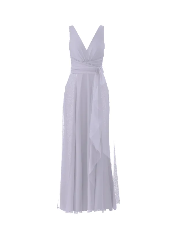 Bodice(Justine), Skirt(Jaycie),Belt(Sash), lilac sold by Amsale