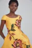 Floral Mikado Tea-Length Dress sold by Amsale