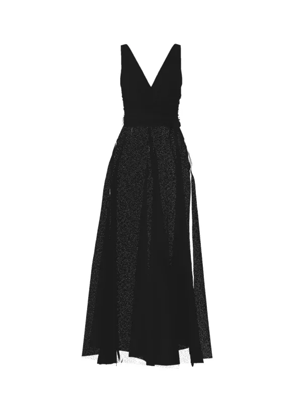 Bodice(Justine), Skirt(Cerisa),Belt(Sash), black sold by Amsale