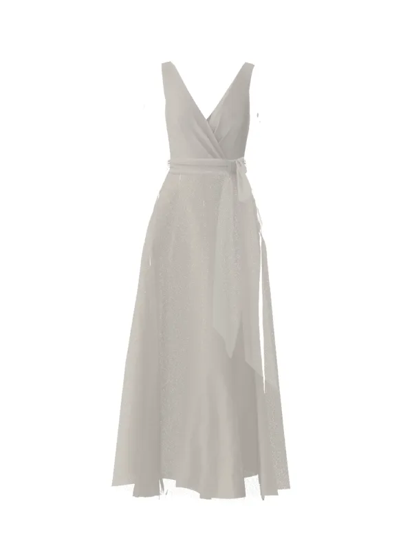 Bodice(Ava), Skirt(Cerisa),Belt(Sash), dove sold by Amsale