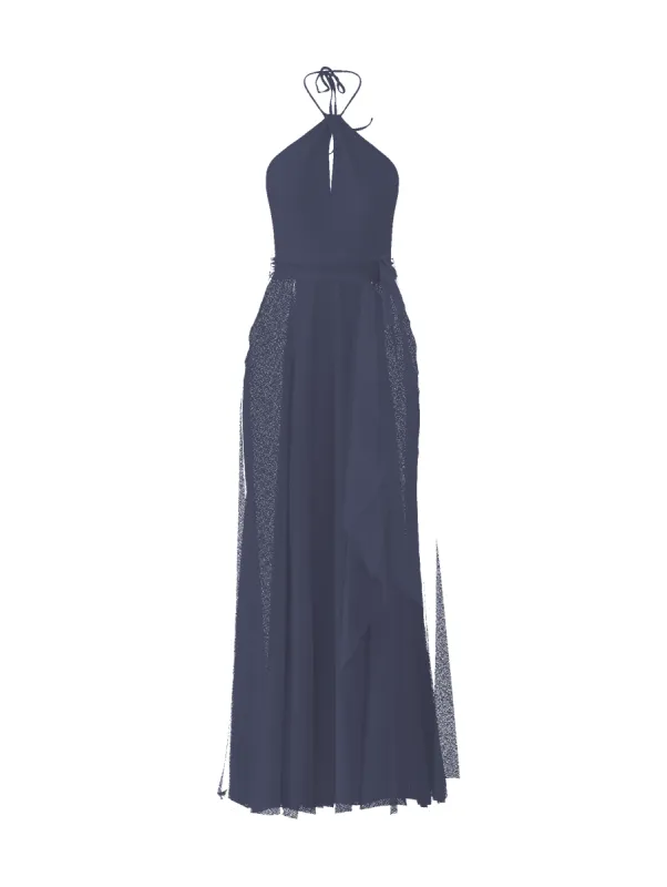 Bodice(Colby), Skirt(Jaycie),Belt(Sash), blue-steel sold by Amsale