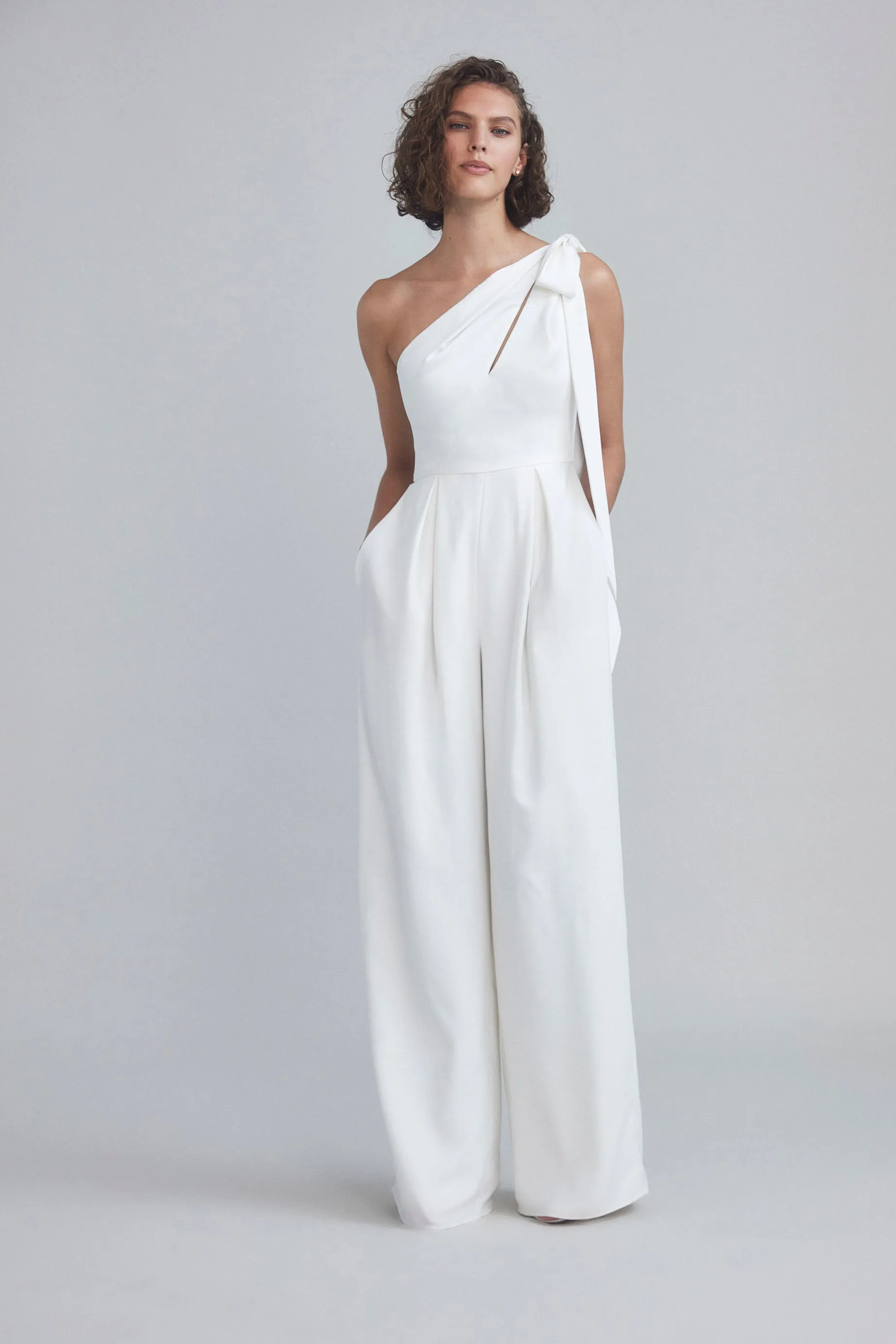 One-shoulder Jumpsuit sold by Amsale product image thumbnail 2