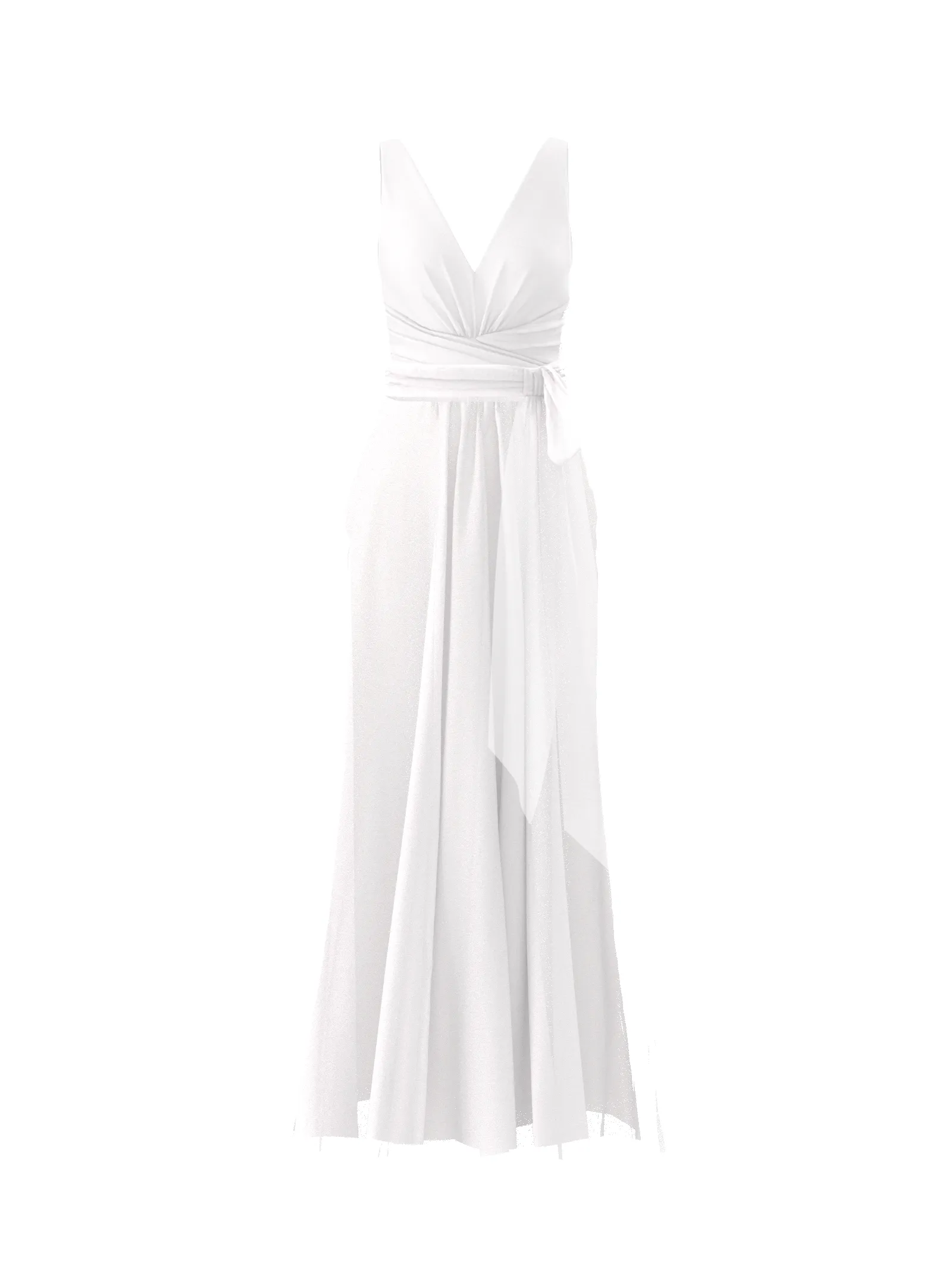 Bodice(Justine), Skirt(Justine),Belt(Sash), white sold by Amsale