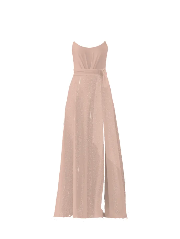 Bodice(Campbell), Skirt(Arabella),Belt(Sash), blush sold by Amsale