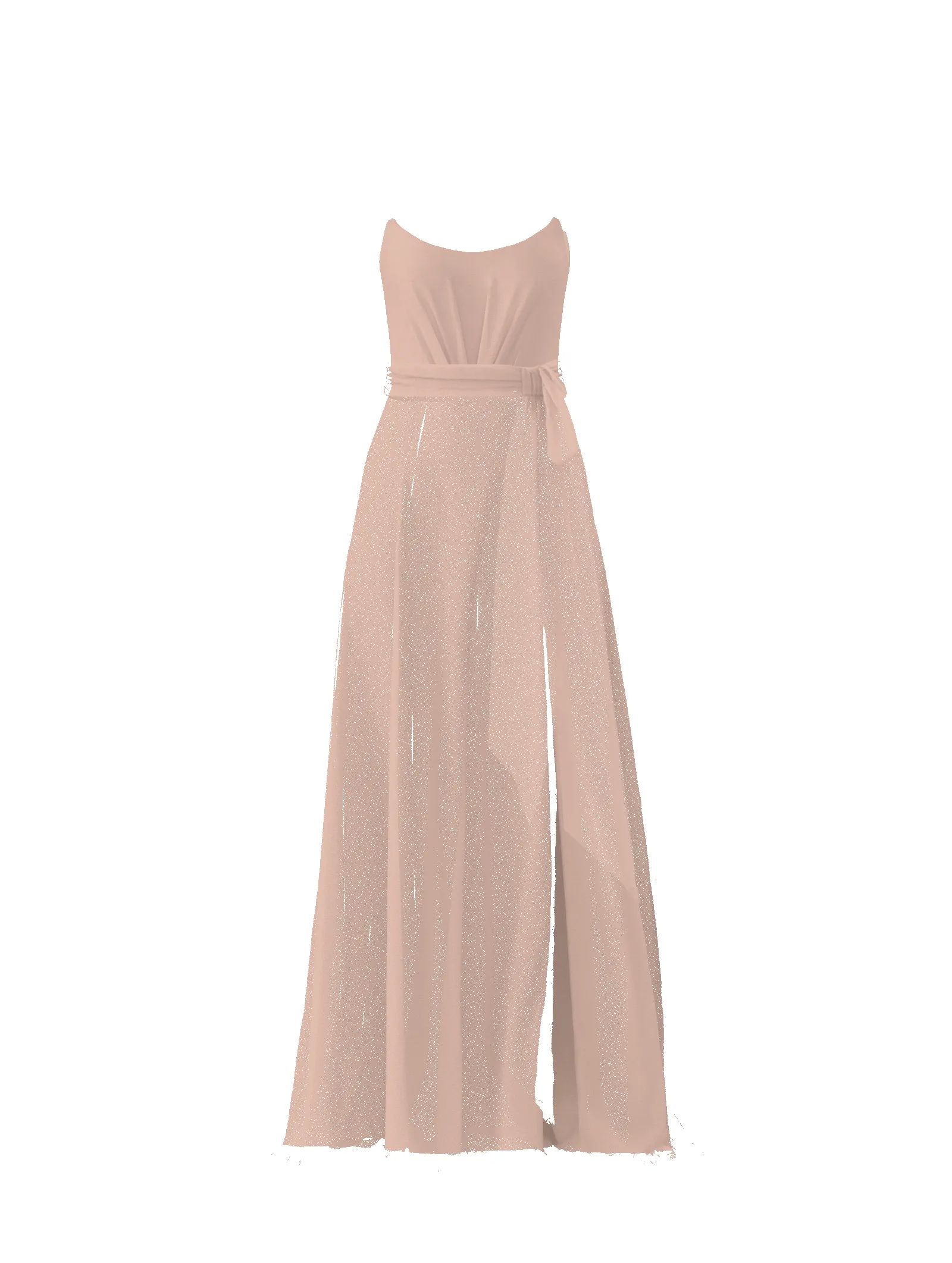 Bodice(Campbell), Skirt(Arabella),Belt(Sash), blush sold by Amsale