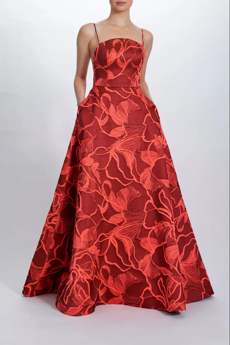 P694 - Coral-Black sold by Amsale