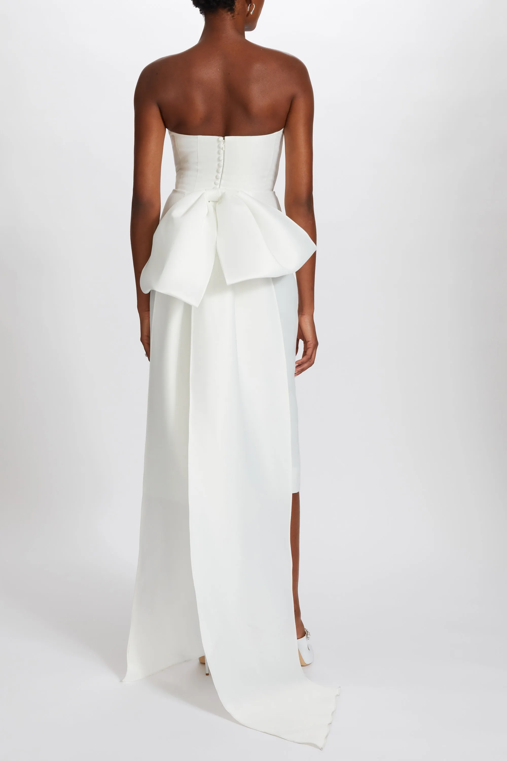 Mikado Oversized Bow Dress sold by Amsale