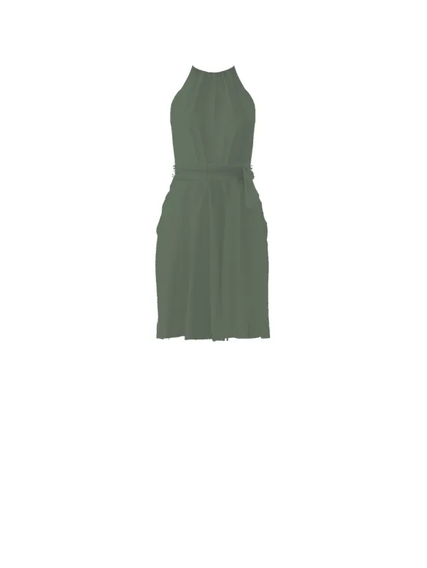 Bodice(Kyra), Skirt(Carla),Belt(Sash), olive sold by Amsale