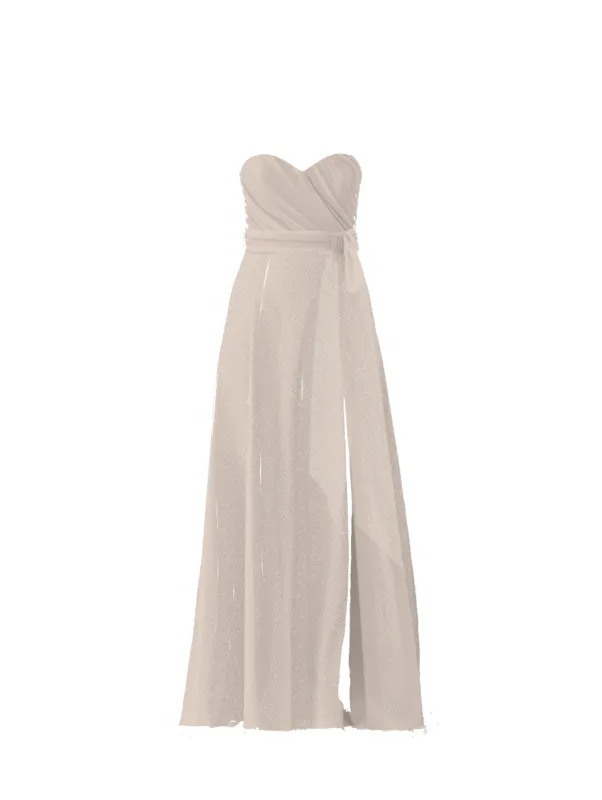 Bodice(Jaycie), Skirt(Arabella),Belt(Sash), fawn sold by Amsale