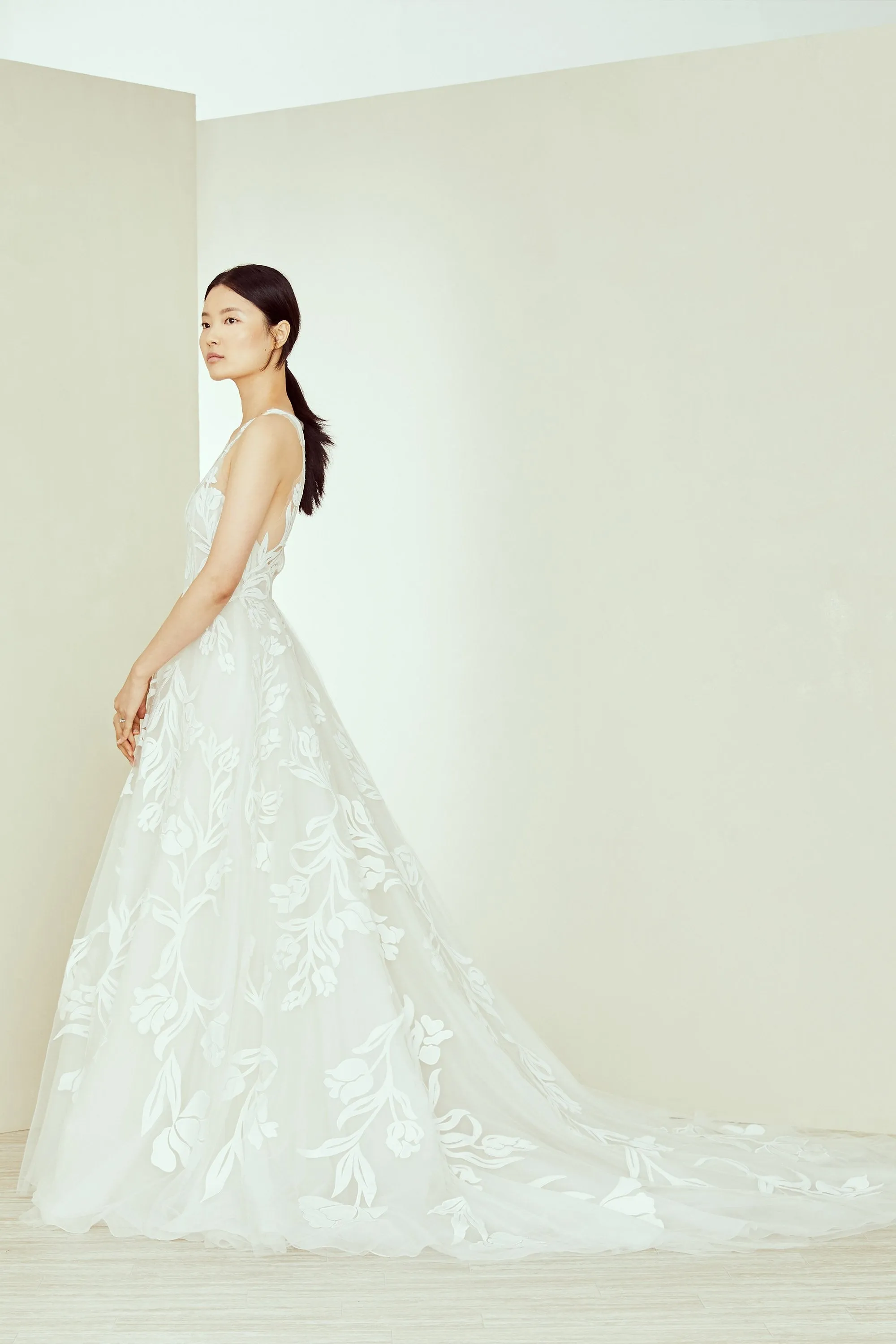 Imogen - Fino-creme sold by Amsale product image thumbnail 4